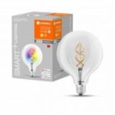 Умная лампа Ledvance Vintage смена цветов G125 4,5 Вт E27 2700 К 220 В прозрачная Smart G125 RGB FIL