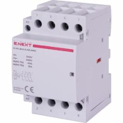 Контактор E.NEXT e.mc.pro.4.40.4NO, 4р, 40А, 4NO, 220В p005207