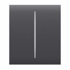 Умная кнопка Ajax CenterButton (2-gang) graphite для двухклавишного выключателя черный