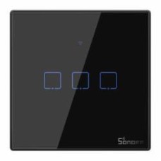 Умный сенсорный Wi-Fi переключатель Sonoff T3EU3C-TX черный