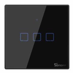 Умный сенсорный Wi-Fi переключатель Sonoff T3EU3C-TX черный
