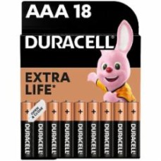Батарейка Duracell AAA (мизинчиковые) 18 шт.