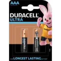 Батарейки Duracell Ultra MN2400 AAA (LR03, 286) 2 шт. (5004804)