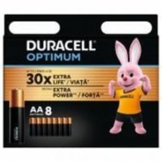Батарейка Duracell щелочная LR06 KPD 08х10 Optimum AA (пальчиковые) 8 шт.