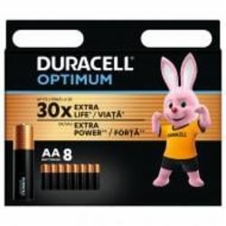 Батарейка Duracell щелочная LR06 KPD 08х10 Optimum AA (пальчиковые) 8 шт.