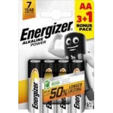 Батарейки Energizer Alkaline Power AA (пальчиковые) 4 шт. (E300159800)