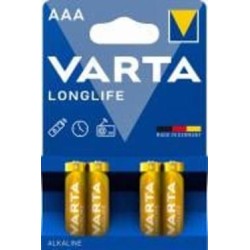 Батарейка Varta Longlife AAA (R03, 286) 4 шт. (4103101414)