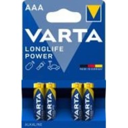 Батарейка Varta Longlife Power AAA (R03, 286) 4 шт. (30705052)