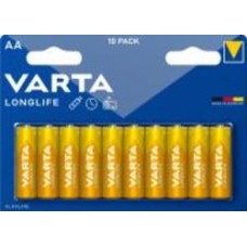 Батарейка Varta Longlife AA (R6, 316) 10 шт. (04106101461)