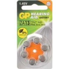 Батарейки GP для слуховых аппаратов Zinc Air Button Cell ZA13-D6 PR48 6 шт.