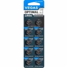Батарейки VEGAS. LR54BL10 10 шт. (VLR-54BL10-OP)