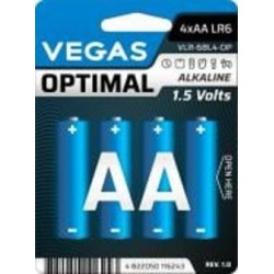 Батарейки VEGAS. LR6BL4 4 шт. (VLR-6BL4-OP)