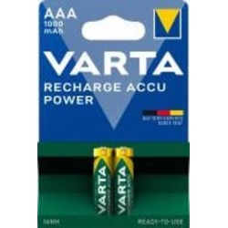 Аккумулятор Varta Rechargeable 1000 mAh AAA (R03, 286) 2 шт. (5703301402)