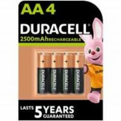 Аккумуляторы Duracell 2500 mAh AA (пальчиковые) 4 шт.