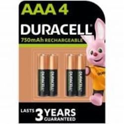 Аккумуляторы Duracell 750mAh AAA (мизинчиковые) 4 шт.