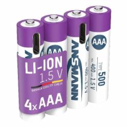 Аккумуляторы Ansmann 1,5 V 500 mAh AAA (мизинчиковые) 4 шт. (1311-0028)