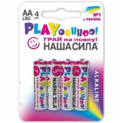 Батарейки НАША СИЛА LR6 PLAY 4 AA (пальчиковые) 4 шт. (3123)