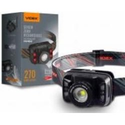 Фонарь налобный Videx светодиодный VLF-H045Z 270Lm 5000K 270 Lm черный 26570