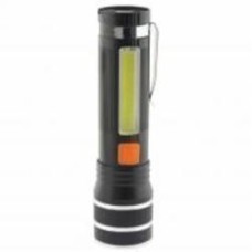 Фонарик аккумуляторный Quantum Helper 10W LED zoom + COB с USB 700 Lm черный QM-FL1032