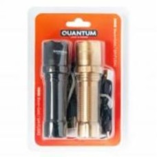 Фонарик аккумуляторный Quantum QM-FL1042 Minik 3W LED с USB 2 шт. черный/золотой