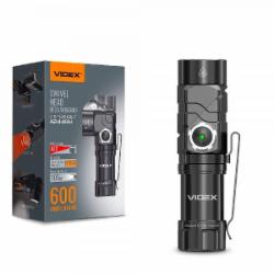 Фонарик аккумуляторный Videx LEVLF-A244RH 600Lm 5000K черный