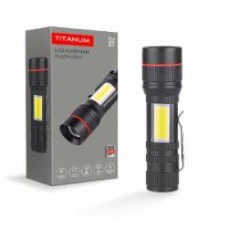 Светодиодный фонарик TITANUM TLF-T02 200Lm 6500K черный