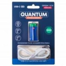 Аккумулятор Quantum USB Li-ion CR123A CR123A 1 шт. (USB-C/Li-ionCR123A-450-BP)