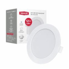 Светильник административный LED Maxus 12 Вт 4100 IP44 1-RDL-1241-IP