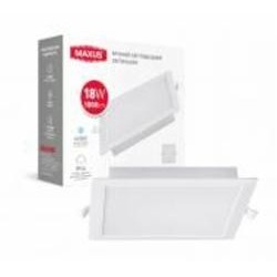 Светильник встраиваемый (Downlight) Maxus 18 Вт 4100 К белый матовый 1-RDL-1841-IPS