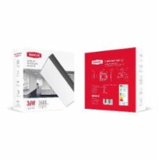 Светильник административный LED Maxus 36 Вт 4100 IP40 1-MSP-3641-SSG