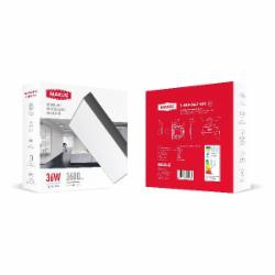 Светильник административный LED Maxus 36 Вт 4100 IP40 1-MSP-3641-SSG
