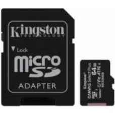 Карта памяти Kingston microSDHC 64 ГБ UHS Speed Class 1 (U1) (SDCS2/64GB-2P1A)