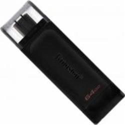 Флеш-память USB Kingston DT70 TYPE-C 64 ГБ USB 3.2 black (DT70/64GB)