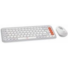 Комплект клавиатура и мышь Logitech Pop Icon Combo Off (920-013141) White