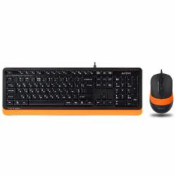 Комплект клавиатура и мышь A4Tech F1010 (Orange)