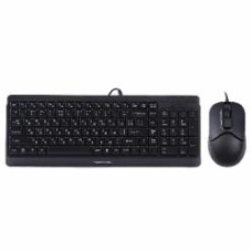 Комплект клавиатура и мышь A4Tech F1512 (Black)