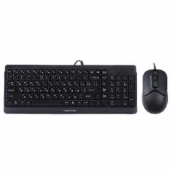 Комплект клавиатура и мышь A4Tech F1512 (Black)