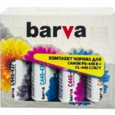 Набор чернил Barva для Canon PG-445BK + CL-446C/M/Y (I-BAR-CPG445-090-MP) black/ cyan/ magenta/ yellow