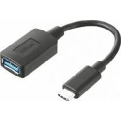 Переходник Trust USB C/USB 3.0 черный (20967)