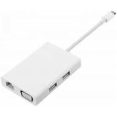 Адаптер Xiaomi USB-C to VGA and Ethernet белый (346490)