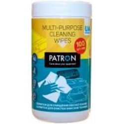 Салфетка для очистки оргтехники и пластика Patron туба 100 шт. (CS-PN-F3-028)