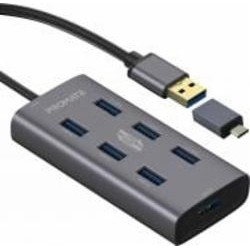 USB-хаб Promate EzHub-7 7хUSB 3.0 Grey