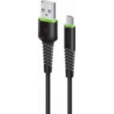 Кабель Intaleo USB – microUSB 0,2 м черный