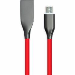 Кабель PowerPlant USB – microUSB 2 м красный (CA911370)