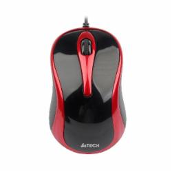 Мышка A4Tech N-350-2 (Red+Black) red