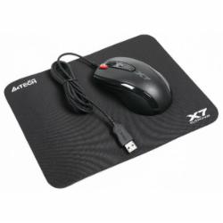 Мышка A4Tech X-7120 + коврик X7-200MP black