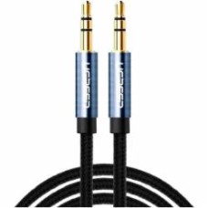 Кабель UGREEN AV112 3.5mm Male to 3.5mm Male Cable Gold Plated Metal Case with Braid 2 м Blue (10687)
