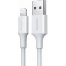 Кабель UGREEN USB 2.0 AM-Lightning M 2.4A Nickel Plating ABS Shell US155 2 м white (20730)