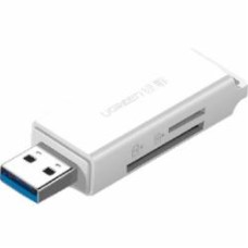 Кардридер UGREEN CM104 USB 3.0 to TF + SD Dual Card Reader White 40753