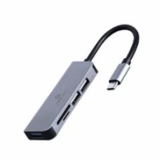 Концентратор Cablexpert UHB-CM-CRU3P1U2P2-01, USB-С на 1 х USB 3.1 Gen1 (5 Gbps), 2 х USB 2.0